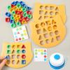 Children's Color Geometric Shape Matching Hand-eye Coordination Kids Thinking Training Concentration Parent-child Tabletop Game
