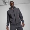Puma Удобный кардиган с капюшоном и длинными рукавами на молнии с цветными блоками, верхняя одежда унисекс, цвет Galaxy-Gray 626178-69