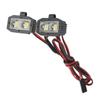 RC Headlight 4 LED White Lighting Color Plastic Housing 2.54JR Connector Removable Brackets RC Spot Lamp for 1 10 5 To