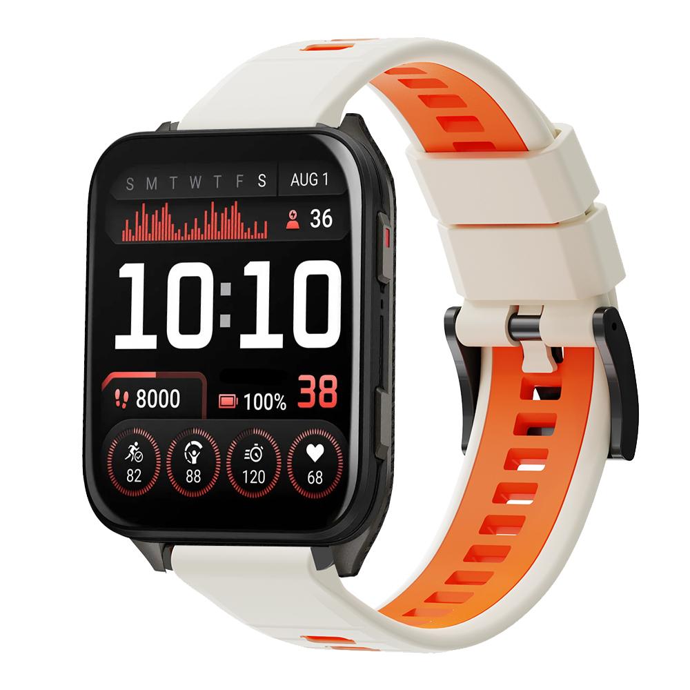 Спортивный двухцветный силиконовый ремешок 24 мм для Garmin Venu X1 Браслет для часов Garmin Venu X1 TicWatch Pro 5 Enduro