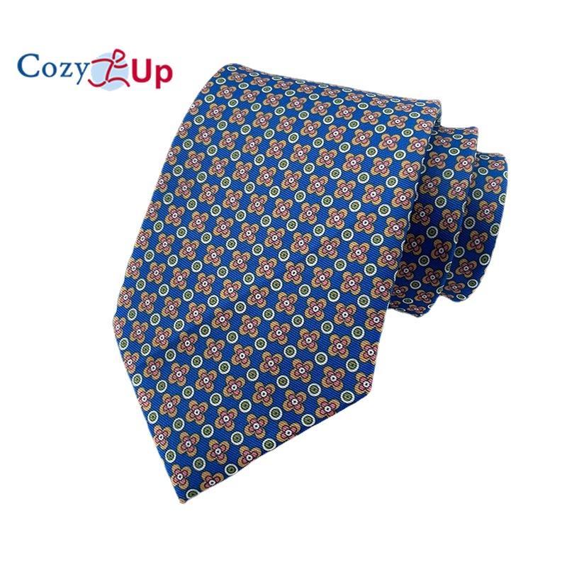 Cozy Up Новый мужской галстук с винтажным принтом 146x8x3,5 см, праздничная вечеринка, свадьба