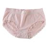 Женское нижнее белье с кружевной отделкой, трусики-бикини для женщин, бесшовные хипстерские дышащие мягкие эластичные трусики со средней посадкой