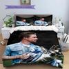 Kevin De Bruyne Pattern Bedding Home Decoration Birthday Gift (1 * duvet cover + 2 * pillowcase, without core),fan merchandise.