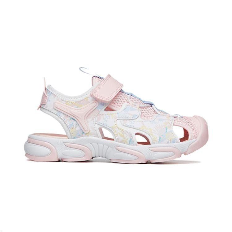 Anta Удобные нескользящие прочные детские сандалии детские сандалии розовые 322229918-2