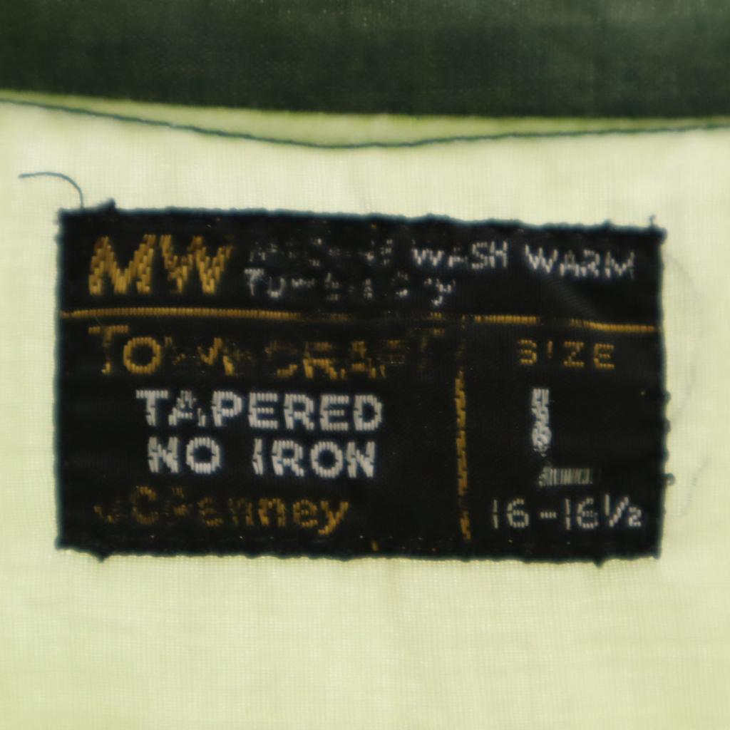 TOWNCRAFT 70-е Винтажная рубашка с длинным рукавом L JCpenney Мужская Б/У