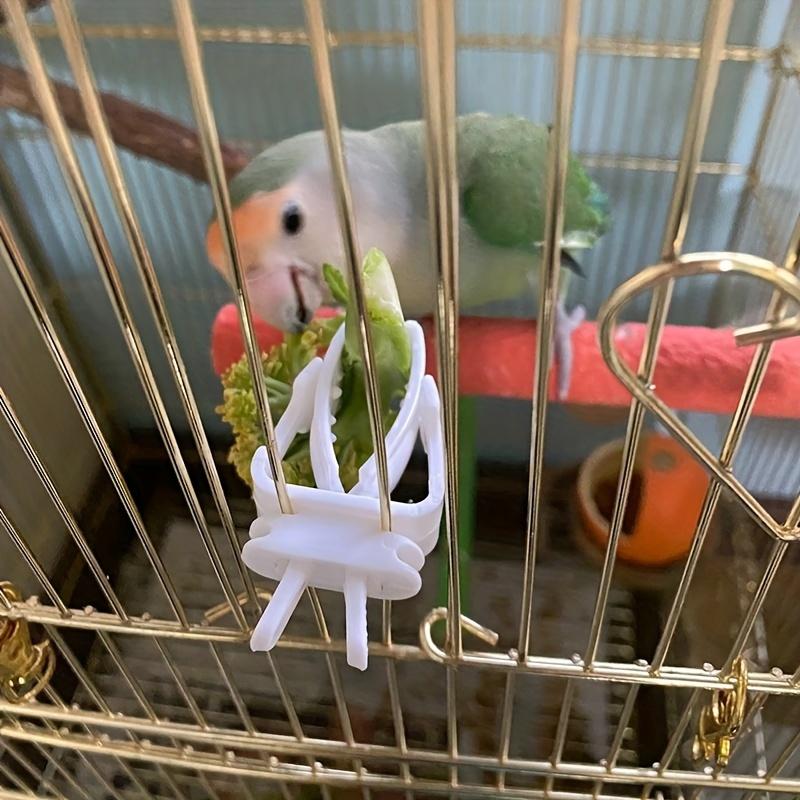 Pet Bird Feeder Clips Parakeet Fruit & Veggie Clips, Bird Cage Accessories Bird vegetable clip