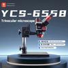 YCS 6558S HD Тринокулярный Микроскоп с Основанием 6.5X58 Зум 4K Камера Комплект для Мобильных Телефонов Микроскоп для Пайки Печатных Плат Наборы Электроинструментов