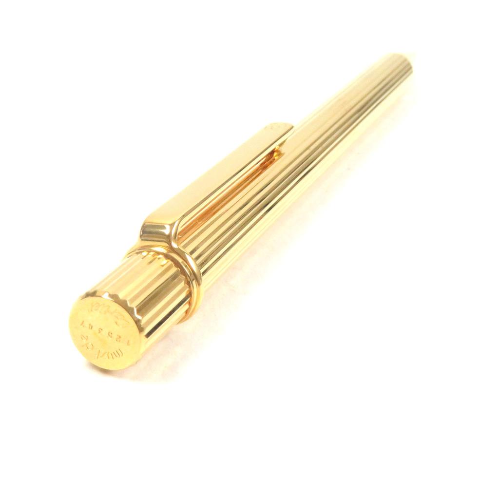Excellent Cartier Ballpoint pen Must de Cartier Twisted Stripes gold mens Used