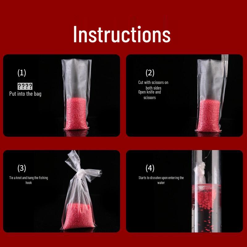 Медведь Огонь Водорастворимые ПВА Мешки для Рыболовной Приманки