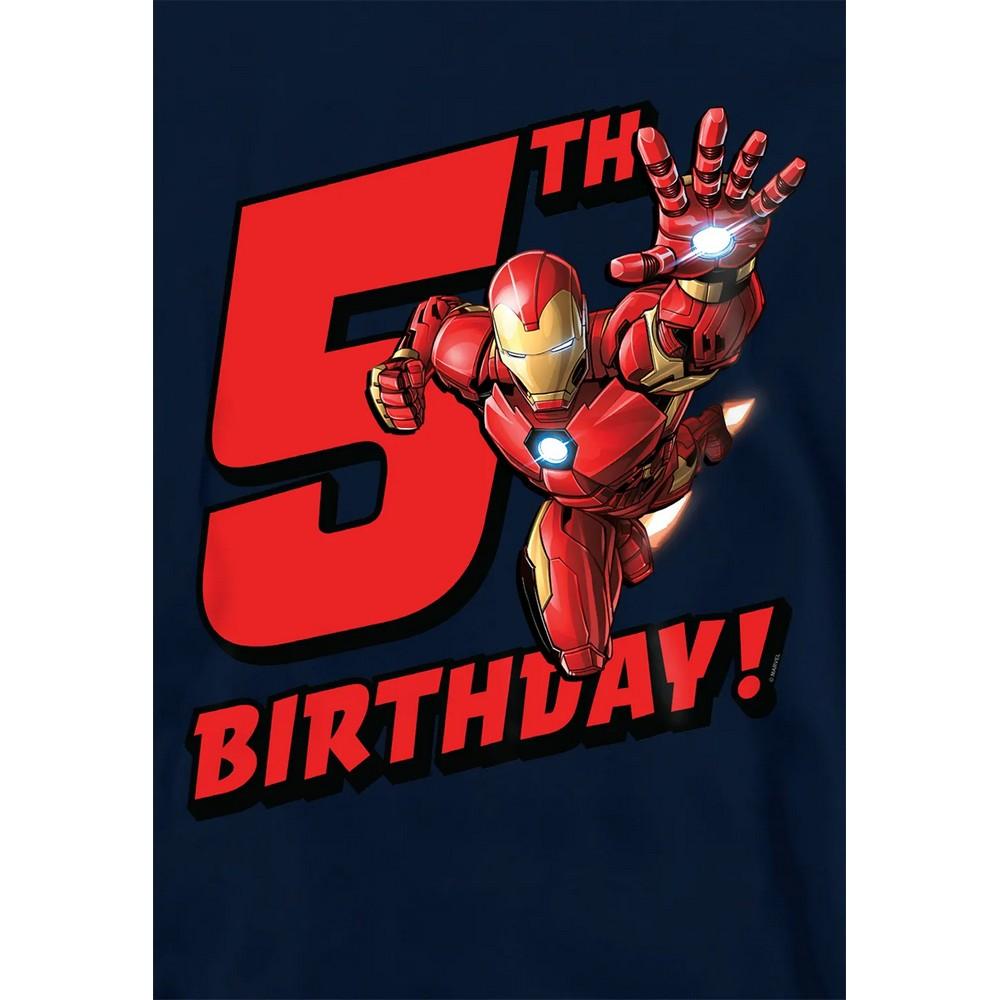 Marvel Childrens/Kids Iron Man 5th Birthday Hoodie
