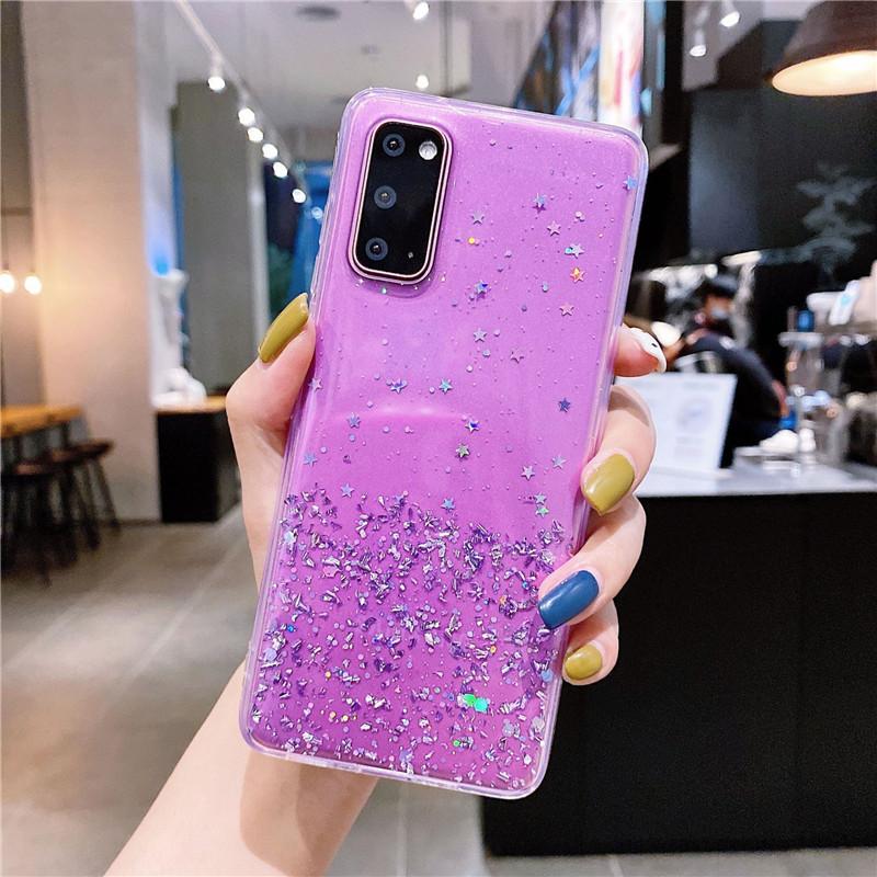 Fashion Bling Case For Samsung Galaxy S25 S24 FE S23 S22 S21 Ultra A56 A36 A26 A55 A35 A54 A34 A24 A55 A35 A15 A05 A53 A13 A51 Glitter Silicone Cover