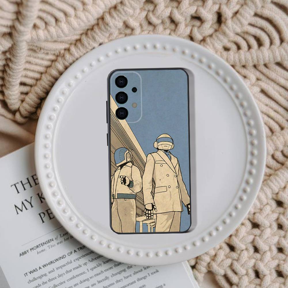 Чехол для телефона Daft Punk для Samsung Galaxy A73,31,32,72,41,53,52,71,22,5G,Note,J7,8,9 Мягкий черный чехол
