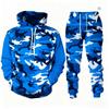 2026 Camouflage Hoodie Two Piece Hoodie Pant Sets Santa Claus 3d Print Set Men Women Fashion Hoodie+Pant Jogging Suits
