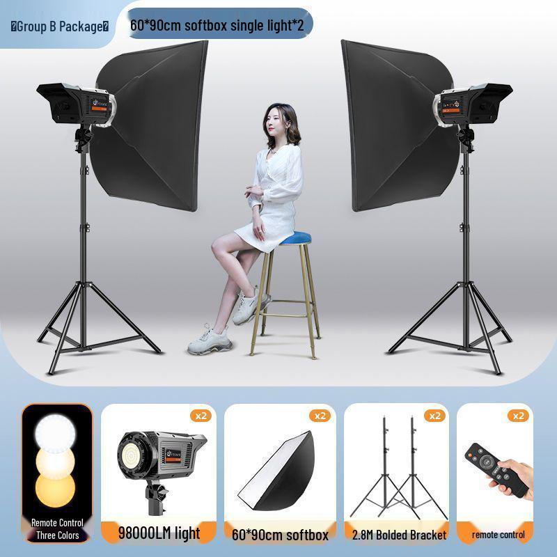 Профессиональный светодиодный параболический софтбокс для студийной фотосъемки и прямых трансляций