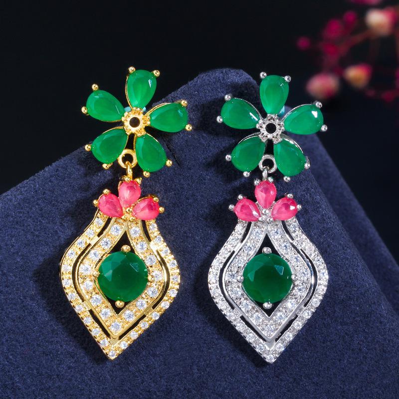 E0285 Персонализированные серьги, Креативные серьги с цирконами