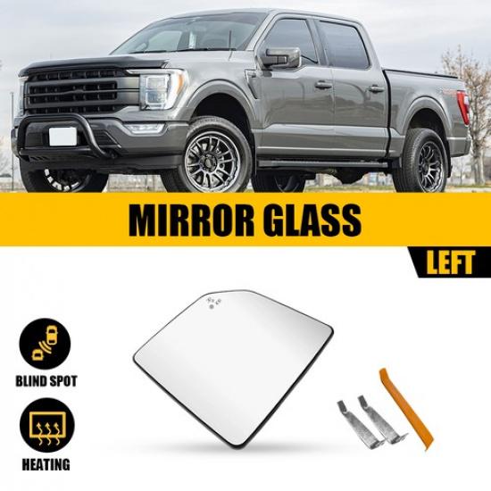 Mirror Glass Heated Blind Spot For 2015- Ford F150 Driver Passenger Side 2X