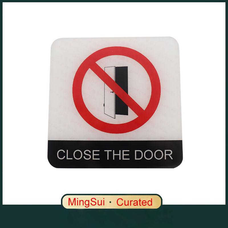 Акриловая креативная вывеска ЗАКРЫВАЙТЕ ДВЕРЬ Знак Наклейка на стену Предупреждающий значок для офисов Конференц-залов Складов Машинных залов Лабораторий