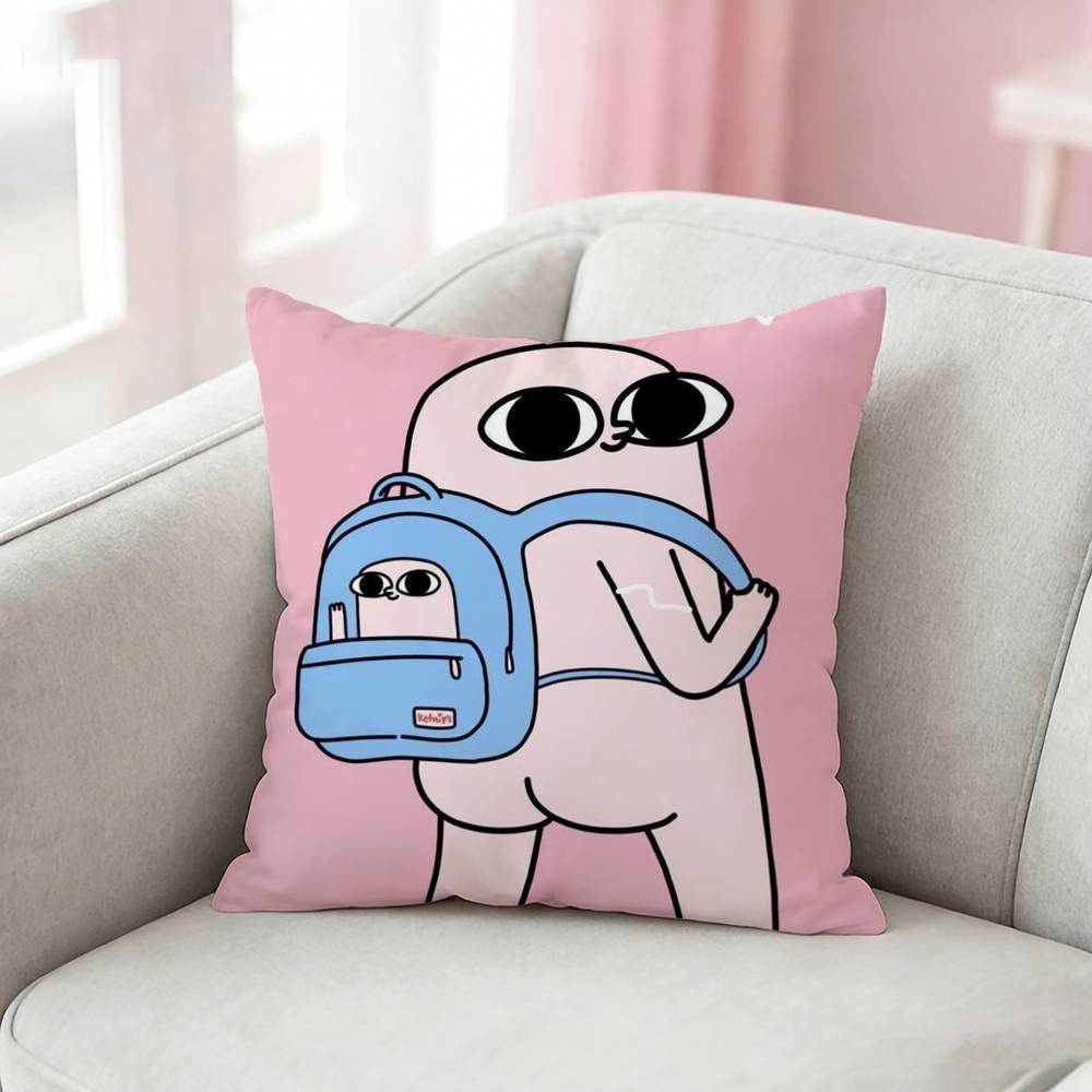 Cartoon KKetnipz Cute Pillow Case Pattern Printed Pillowcase For Living Room Sofa Cushion Cover