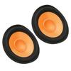 2PCS Orange Paper Speaker Cone Rubber Surround Drum Paper Subwoofer Cone  Subwoofer Replacement