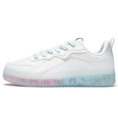 Кроссовки Li Ning Disney X Collaboration Series с нескользящей подошвой, прочные и легкие, женские, для скейтбординга, белые, AGCS020-2