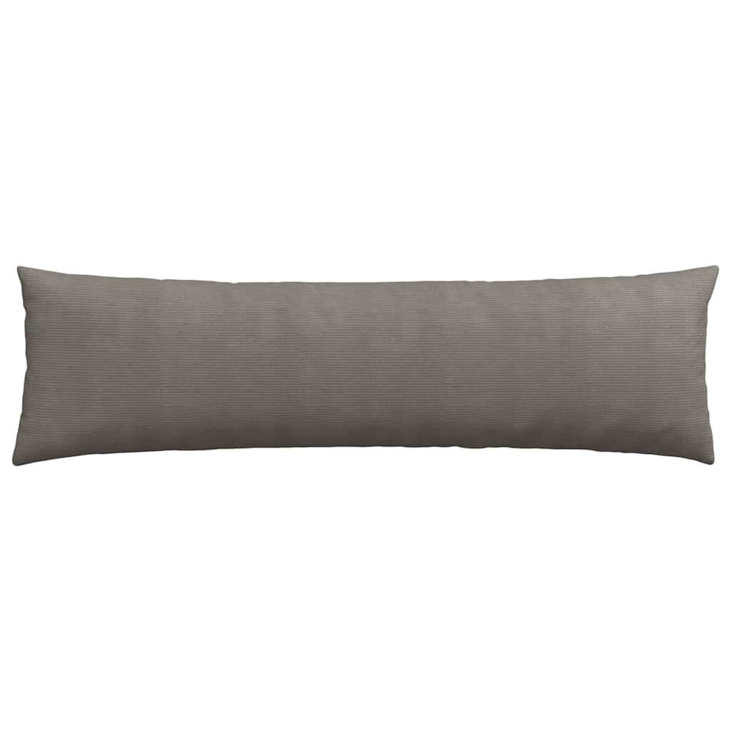 Sofa Cushions 2 Pieces Light Gray 145 x 40 cm Corduroy