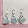 Halloween Jelly Ghost Keychain 3D Cartoon Glow-In-The-Dark Elf Pendant Holiday Gift