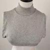 Women Soft Modal Fake Collar Turtleneck Solid Color Muslim Hijab Extensions Mock Neck Cover Blouse Sweater Detachable Collars