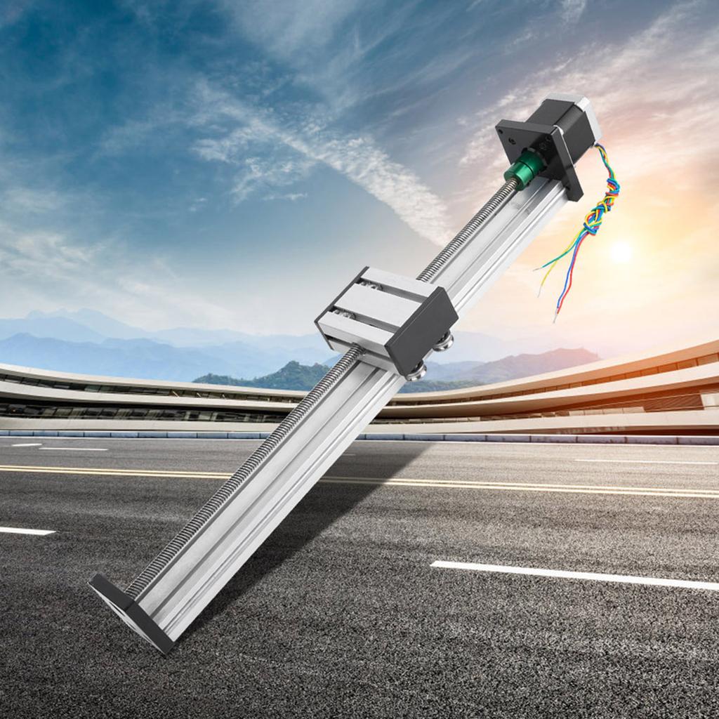 0808 Ball Screw Long Stage Actuator Guide Rail   Nema17 42 Stepper Motor (300mm Stroke)