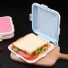 Portable Sandwich Toast Bento Box Reusable Silicone Sandwich Box Eco-Friendly Lunch Food Container Dinnerware Lunch Box