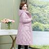 Middle Age Women's Winter Overcoat Hooded 2023 New Casual Thick Warm Long Parkas for Women Winter Jackets