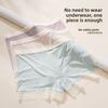 Women's Spring and Summer Ultra Thin Ice Silk No Trace Naked Sense Anti Go Out of Light Not Roll Edge Cotton Flat Angle Underwear