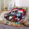 1Pc Christmas Wreath Romance Blanket Soft Throw Blanket For Home Bedroom Bed Sofa Travel Office Solid Christmas Blanket