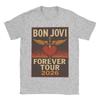 Harajuku T Shirt Summer Bon Jovi Keep The Faith World Tour  Cotton Tshirt for Unisex Awesome Wholesale Short Sleeve Tees