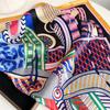 Design Gorgeous Saddle Brand Square Scarf Woman New Silk Scarf Women Bandana Luxury Headband Hijab Foulard Neckerchief