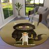 Where the Wild Things Are Round Area Rug,Carpet Rug for Living Room Bedroom Sofa Playroom Decor,Non-slip Floor Mat
