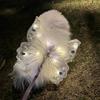 Dog Fairy Wings Light Up Butterfly Wings Pet Costume Embroidered Lights for Parties Butterfly Wings