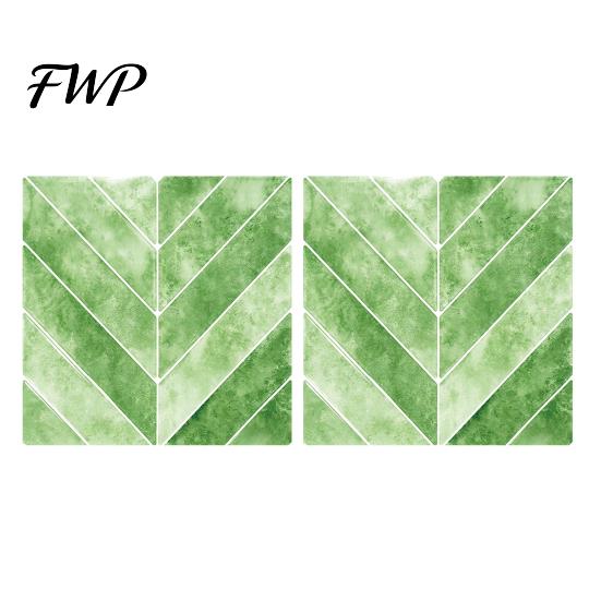 Oil-proof Tile Sticker 2 Pcs Wall Stickers, Peel And Stick Backsplash, Self Adhesive Floor Renovation Waterproof Kitchen Decals for Kitchen, Bathroom,