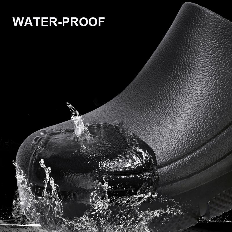 Мужская обувь для поваров, водонепроницаемая обувь для рыбалки, нескользящая рабочая обувь для улицы, маслостойкие сандалии для кухни, легкие мужские садовые сабо