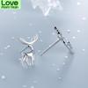 Стильные Серьги-гвоздики Sterling Color Животные Олень Модные Женские Рождественский Подарок Pendientes Aretes De Mujer Модные Гвоздики