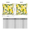 Yellow Lemon Pattern Pillow Cover Morden Pillow Case For Sofa Car Home Decor Soft Pillowcases Gift