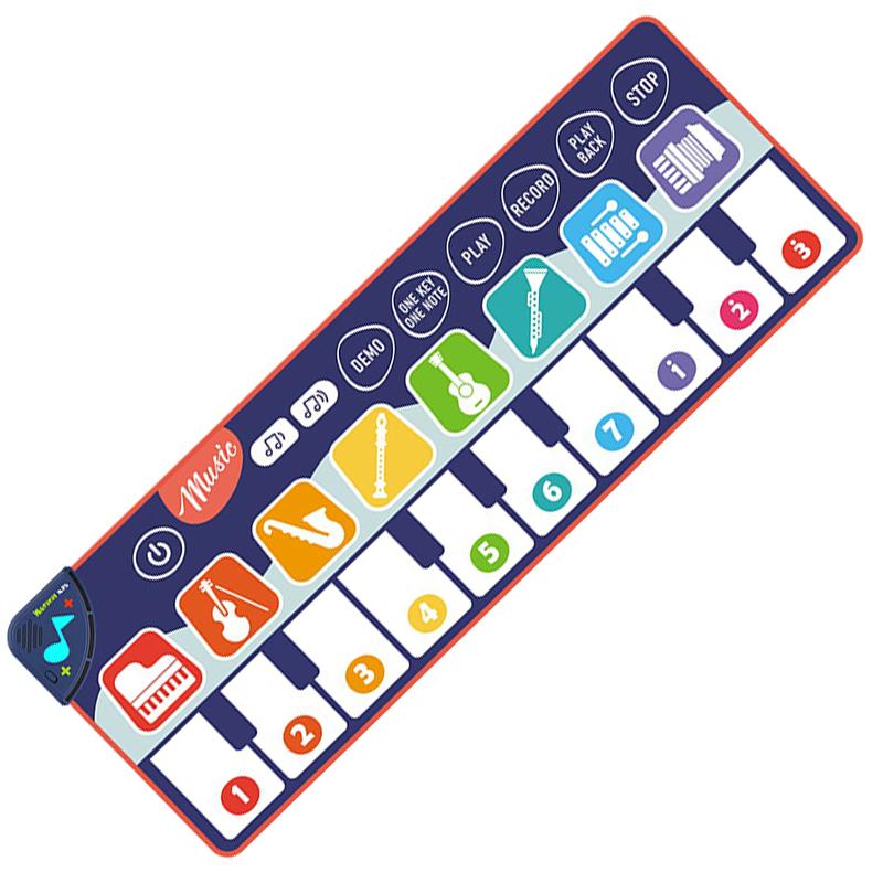 Детский многофункциональный музыкальный пианино-коврик Пианино-клавиатура на полу для малышей с Midi Детский коврик Музыкальный ковер Обучающие игрушки Подарки для детей