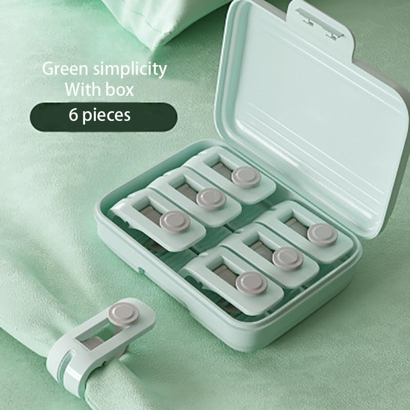 6 штук нескользящего одеяла, зажим для простыни, прищепка, безыгольный держатель для одеяла, пластиковая застежка для одеяла, держатель для куртки, защита для сна