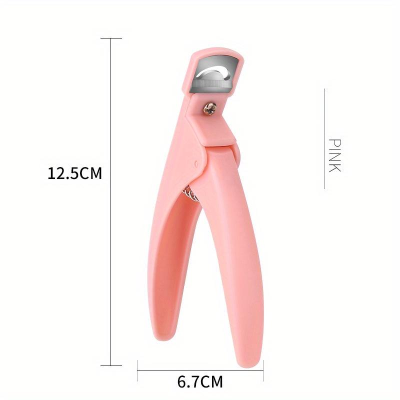 U-Shaped French False Nail Scissors Professional Stainless Steel Head Nail Clipper Acrylic Gel French False Nail Tips Clipper