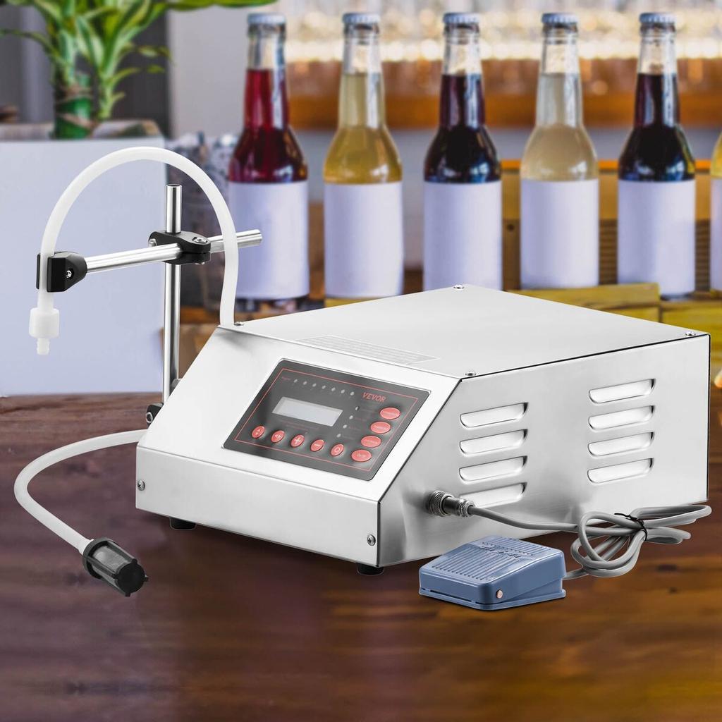 Liquid Filling Machine 2-3500ml GFK-160 LCD Display Digital Control Pump Liquid Filler Machine Automatic Liquid Filling Machine