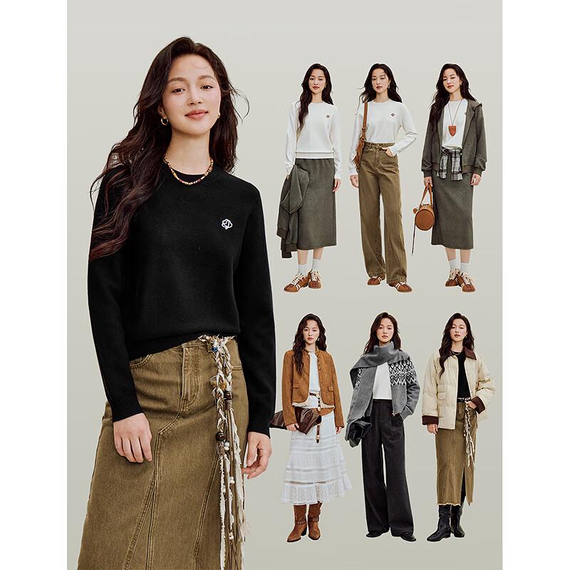 Женский пуловер INMAN из махровой ткани с вышивкой