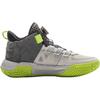Li Ning Kids Basketball Comfortable Soft Durable Mid-Top Basketball Shoes Kids Sneaker Light-Lime Asphalt-Gray YKBV058-1