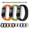 Breathable Nylon Strap For Xiaomi Band 10 9 8 Sport Wristband Elastic Woven Adjustable Bracelet for Miband 10 Band9 Correa
