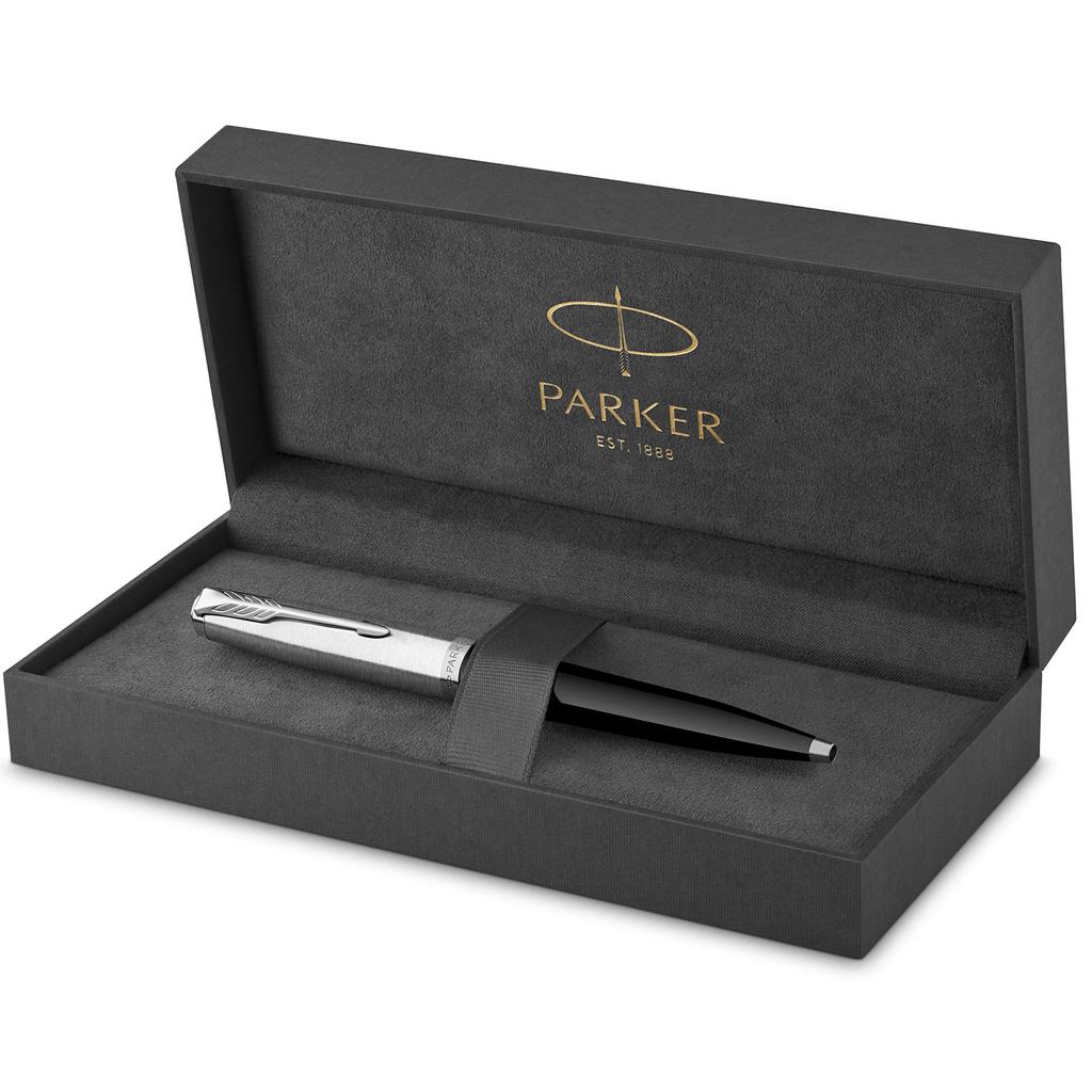 Parker Шариковая ручка 51 черная CT средний кончик на масляной основе подарочная коробка подлинный импортный продукт 2123495Z