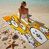 proof beach towel with a The Battle Cats pattern - soft,absorbent,quick-drying,machine washable - perfect for swimming,camping,bathing