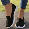 Fashion 2024 Autumn Women's New Solid Color Casual Breathable Elastic Slip-on Sneakers